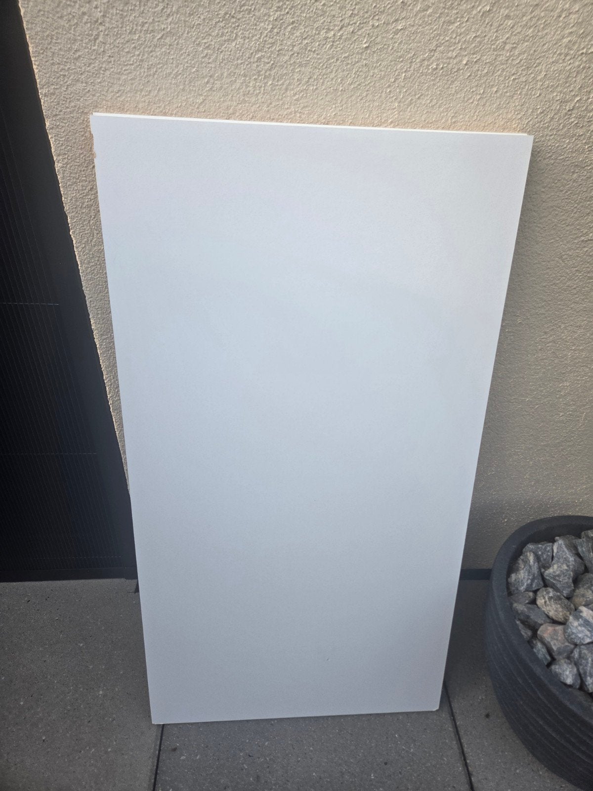 Witte plaat/paneel, Tuin en Terras, Bloembakken en Plantenbakken, Ophalen, Gebruikt, Minder dan 60 cm, 60 cm of meer