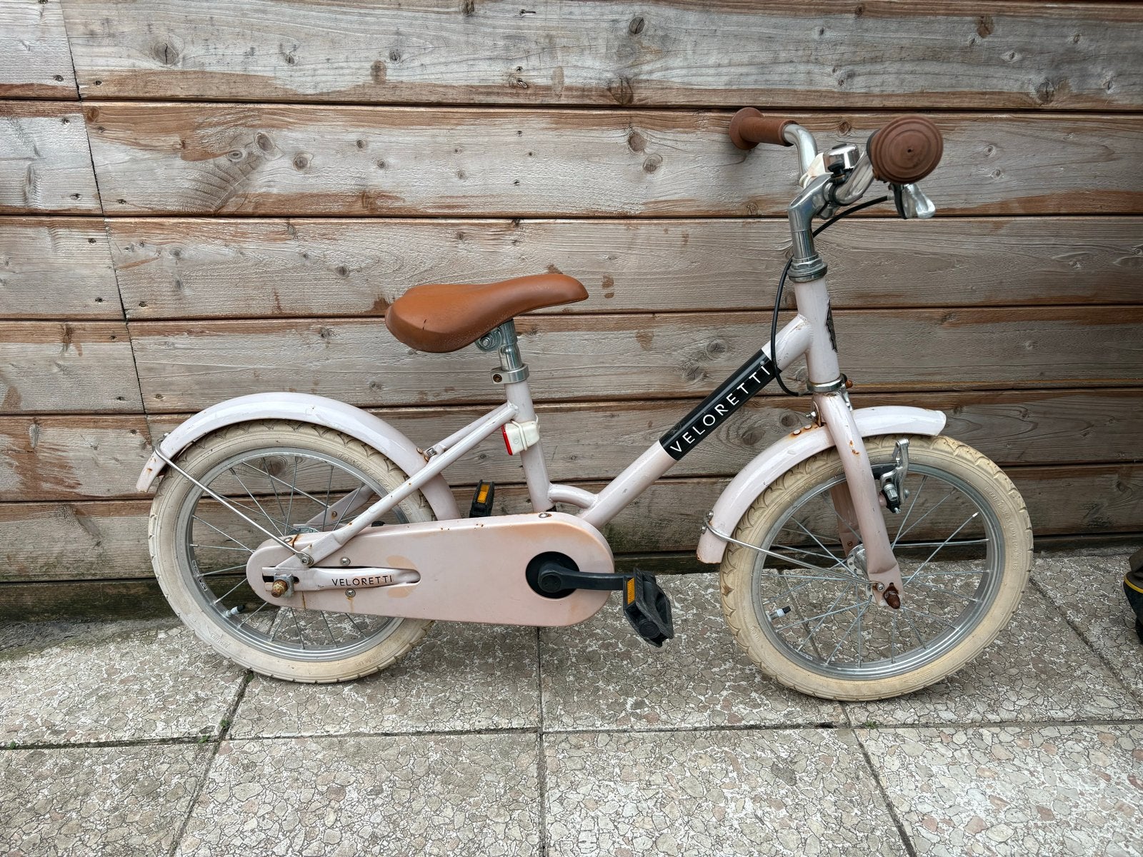 Veloretti kinderfiets 16 inch - Gebruikt, Ophalen of Verzenden, Gebruikt, Terugtraprem, 16 tot 20 inch