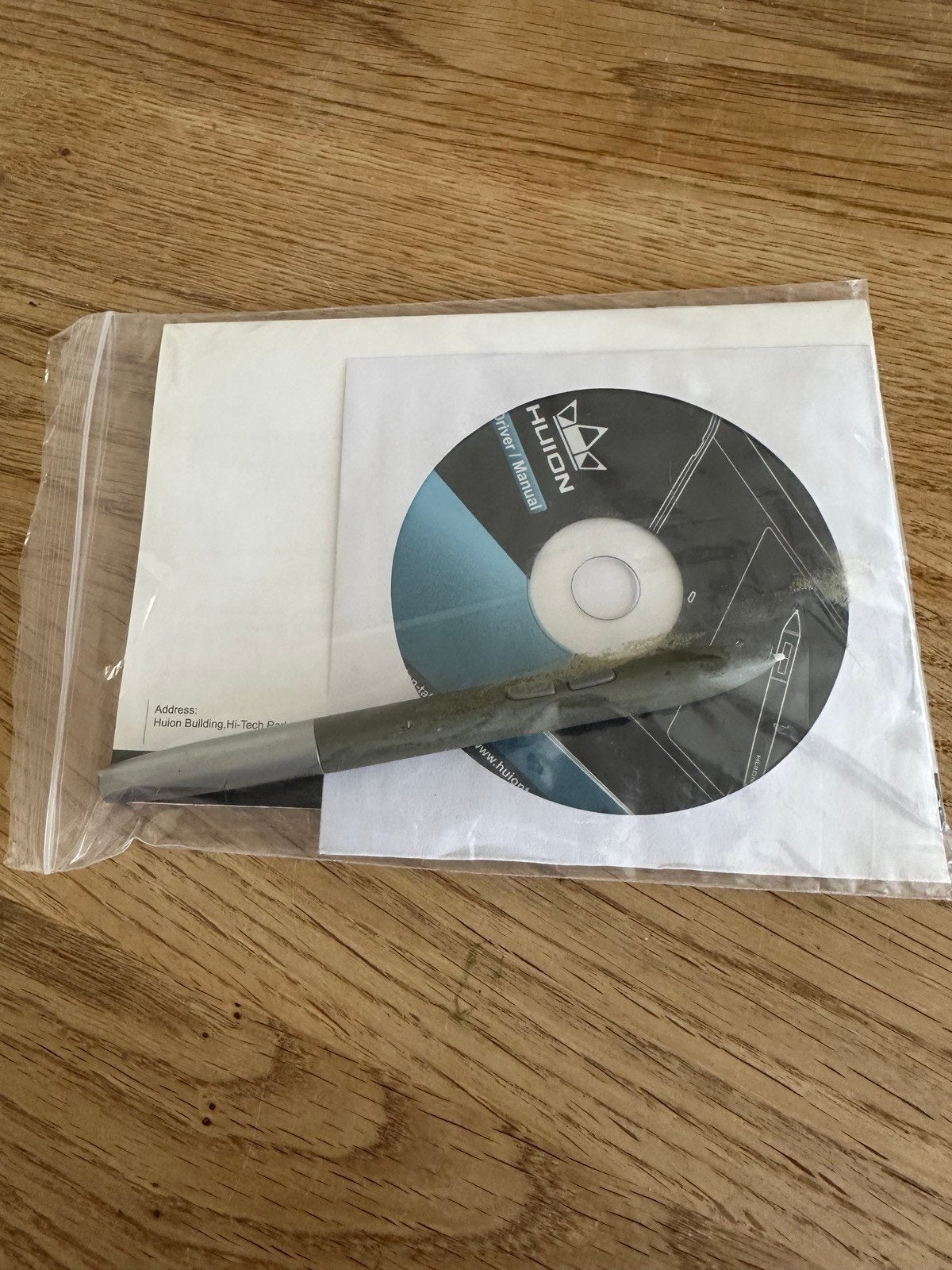 Huion tekentablet pen met driver/handleiding CD, Computers en Software, Ophalen of Verzenden, Gebruikt, Draadloos, Huion