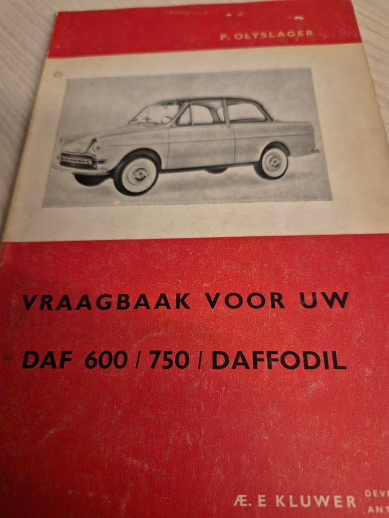 Jaren 60 vraagbaak Daf 600 750 Daffodil Daf personen wagens, Ophalen of Verzenden