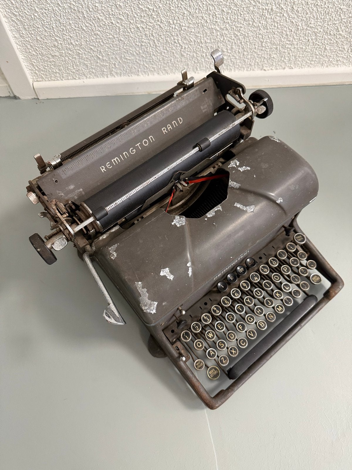 Remington typmachine, Ophalen, Gebruikt
