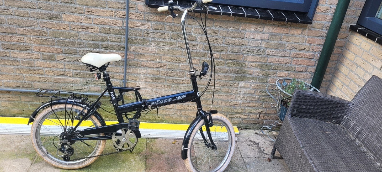 Rossler Folding Vouwfiets - Compact en Handig, Fietsen en Brommers, 20 inch of meer, Gebruikt, Velgrem, Versnellingen