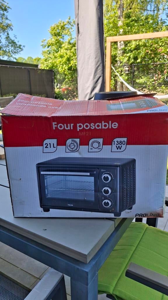Proline oven 1380W - Ideaal voor op de camping, Minder dan 45 cm, Oven, Ophalen of Verzenden, Zo goed als nieuw