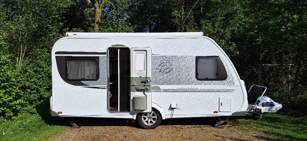 Knaus Sudwind 450 FU Airco-Mover-Fietsendrager-Unico tent, Caravans en Kamperen, Caravans, Omvormbare zithoek, Rondzit, Particulier