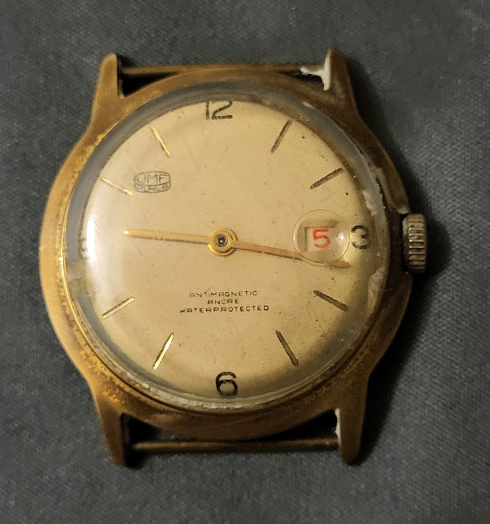 Vintage Ruhla horloge, Sieraden, Tassen en Uiterlijk, Staal, Polshorloge, 1960 of later, Ophalen