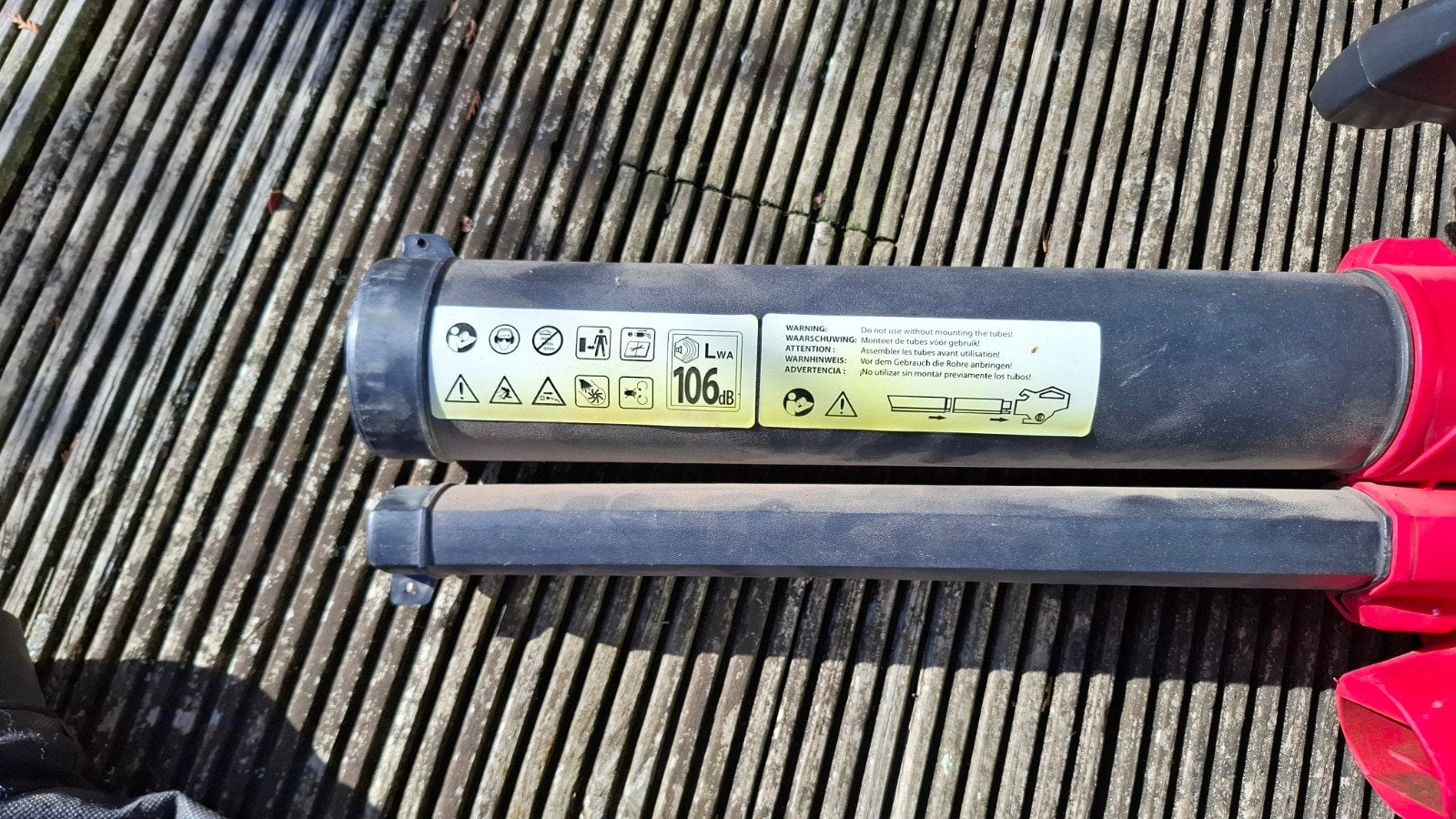 Varo Elektrische Bladblazer met Zuigfunctie en Opvangzak, Ophalen, Gebruikt, Met opvangzak, Handgedragen