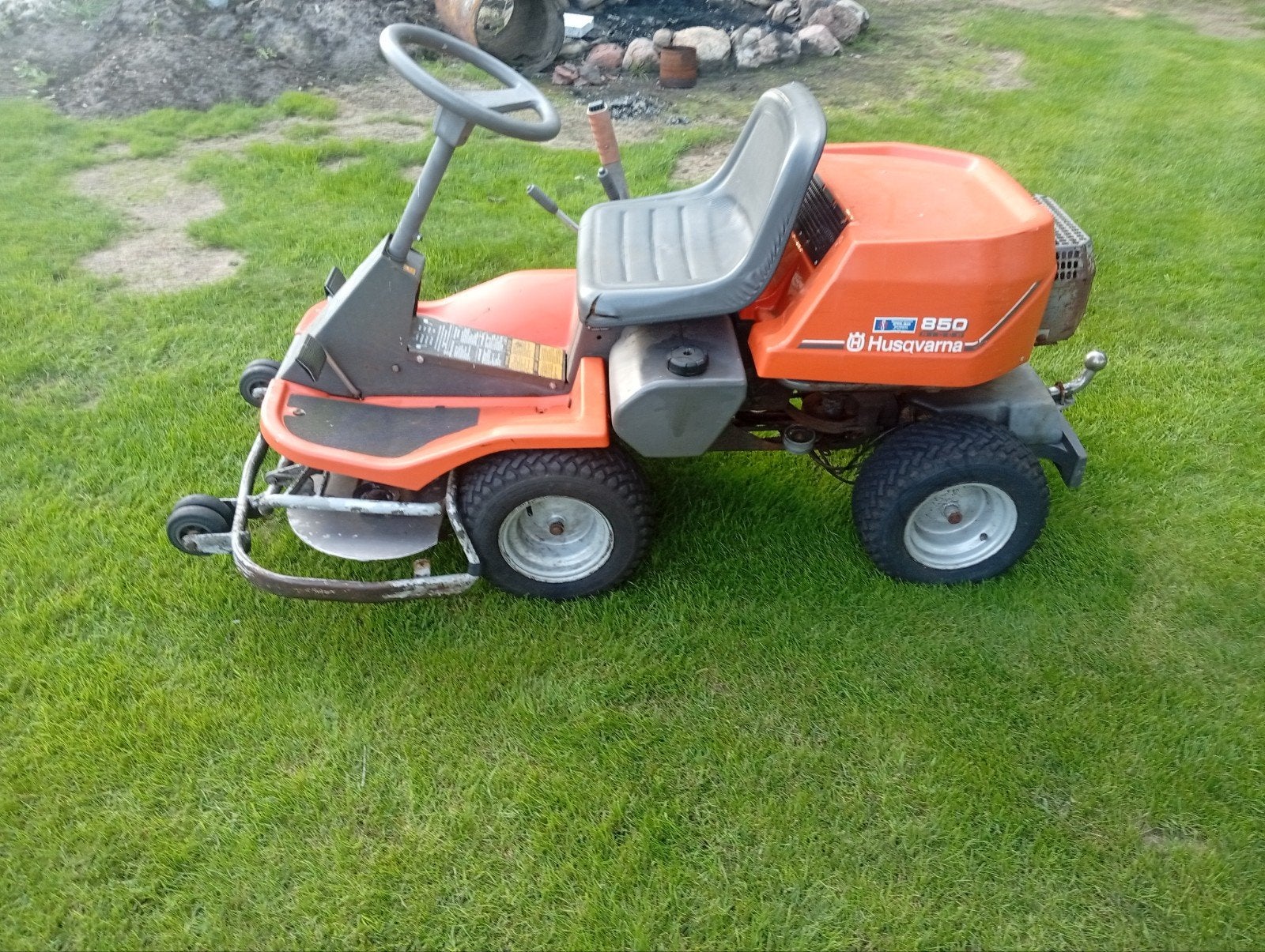 Husqvarna rider 850, Ophalen, Gebruikt