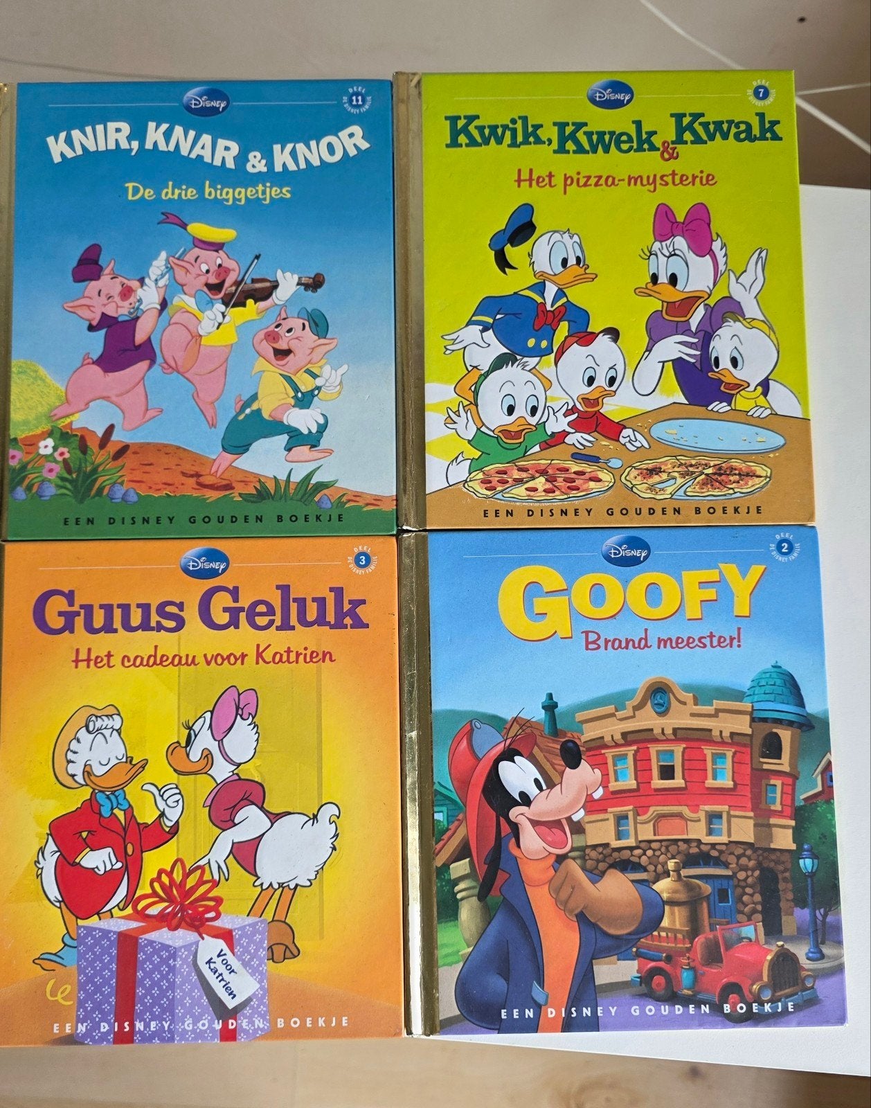 4x Disney Gouden Boekje - Goofy, Guus Geluk, Kwik Kwek Kwak, Ophalen, Zo goed als nieuw, 3 tot 4 jaar
