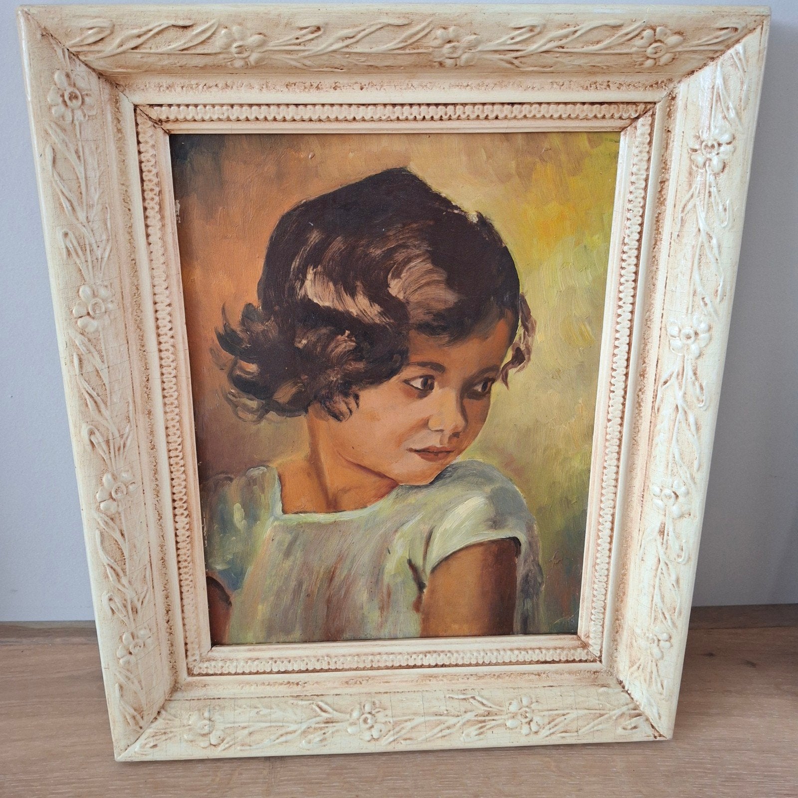 Schilderij "Zigeunermeisje"., Ophalen, Portret of Personen