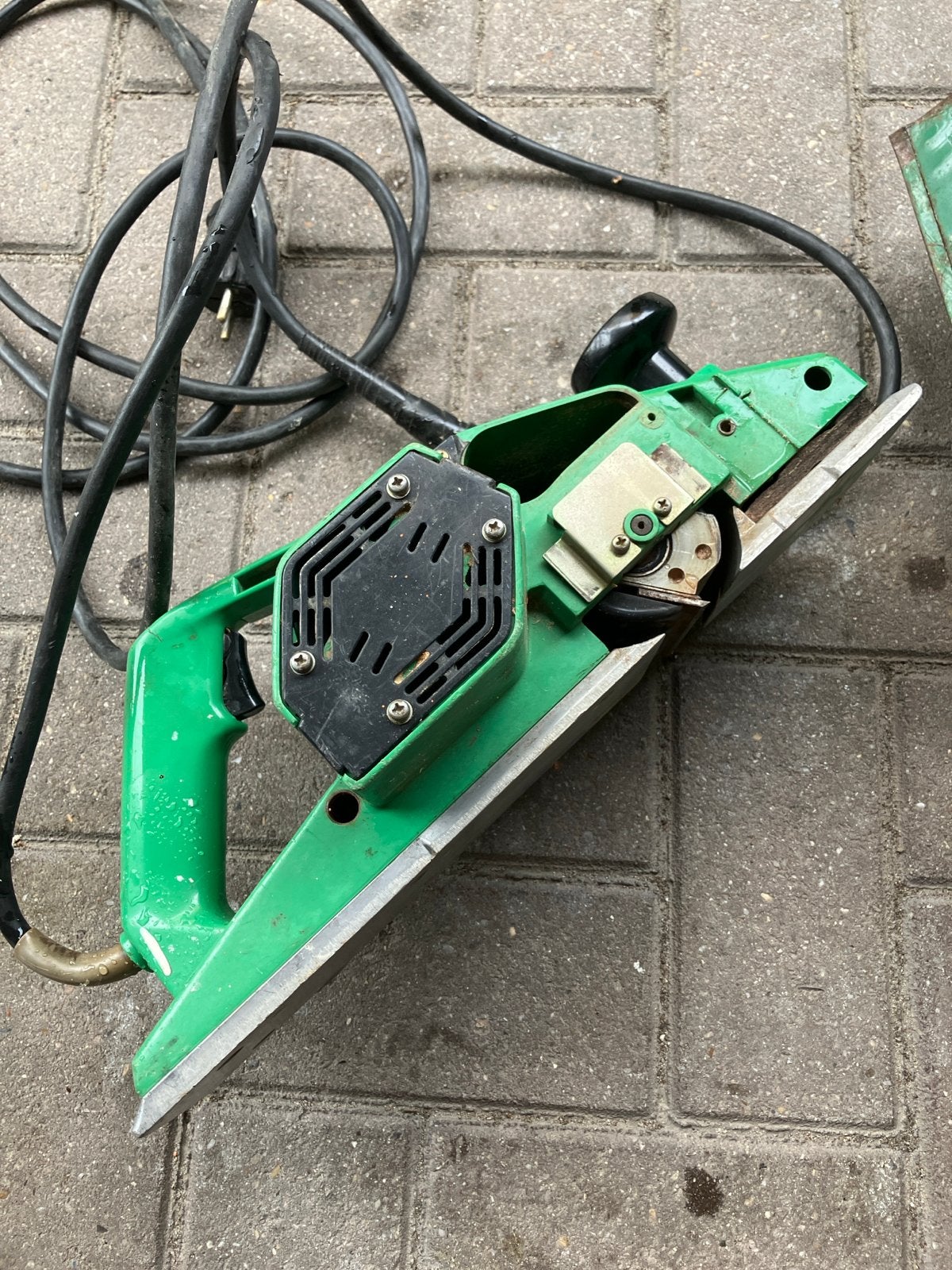 Elektrische schaafmachine - Hitachi, Doe-het-zelf en Verbouw, Ophalen, Gebruikt, Elektrisch