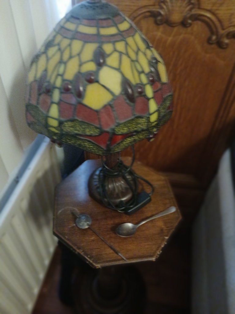 Tyffany glas in lood lamp, Ophalen of Verzenden
