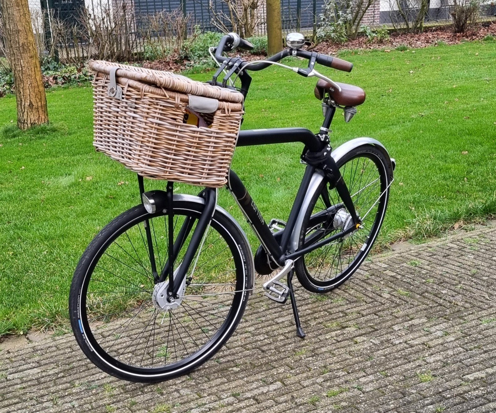 Cortina fiets incl mand en verlichting set., 55 tot 59 cm, Ophalen of Verzenden, Gebruikt