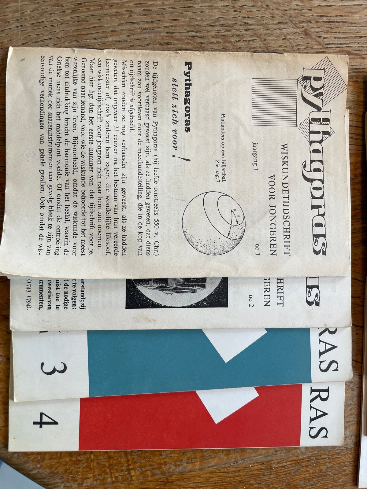 Pythagoras Wiskundetijdschrift - Jaarg 1 2 3 4, Boeken, Ophalen of Verzenden, Gelezen, Overige typen