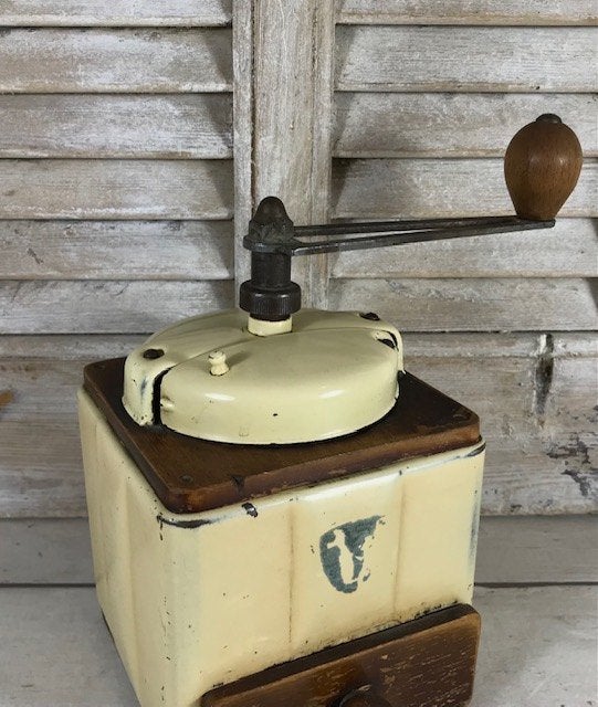 Antieke Franse koffiemolen van Peugeot Frères, Antiek en Kunst, Antiek | Keukenbenodigdheden, Ophalen of Verzenden