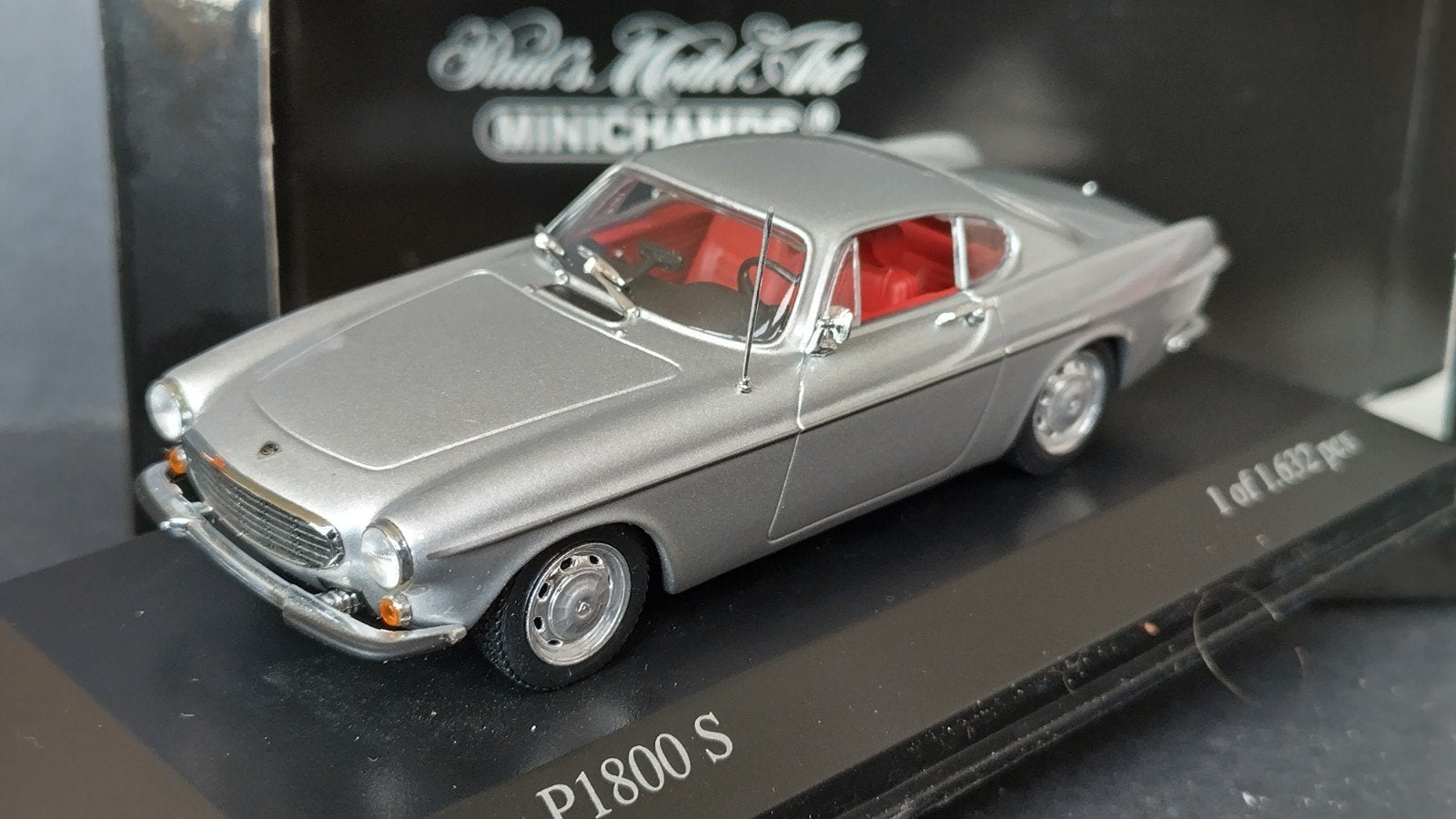 Volvo P1800 S zilver 1:43 Minichamps Pol, Auto, Verzenden, Nieuw, Pauls Model Art