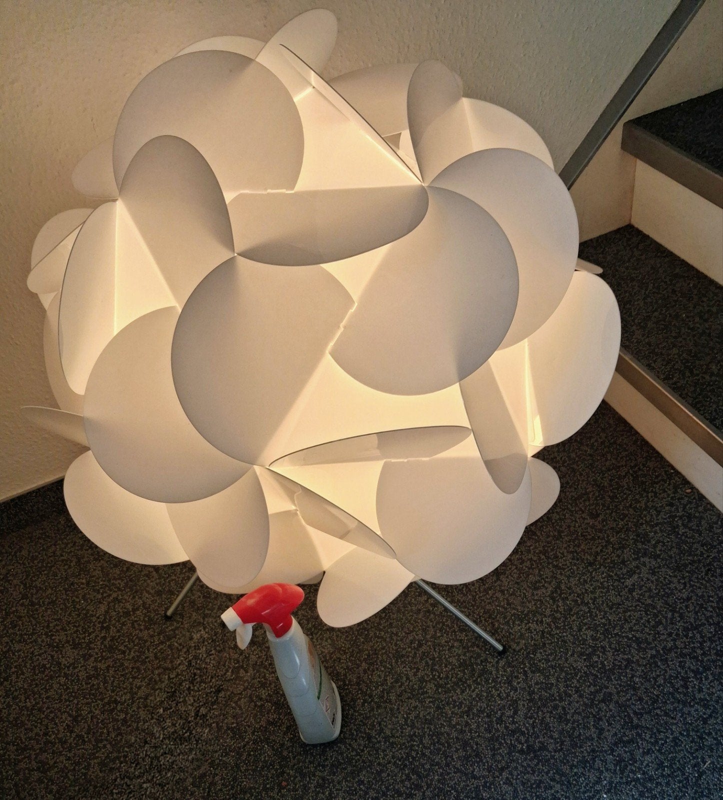 XXL Vintage vloerlamp " Knappa Klöver" Space Age 70 - 70 cm, Ophalen of Verzenden, Huis en Inrichting