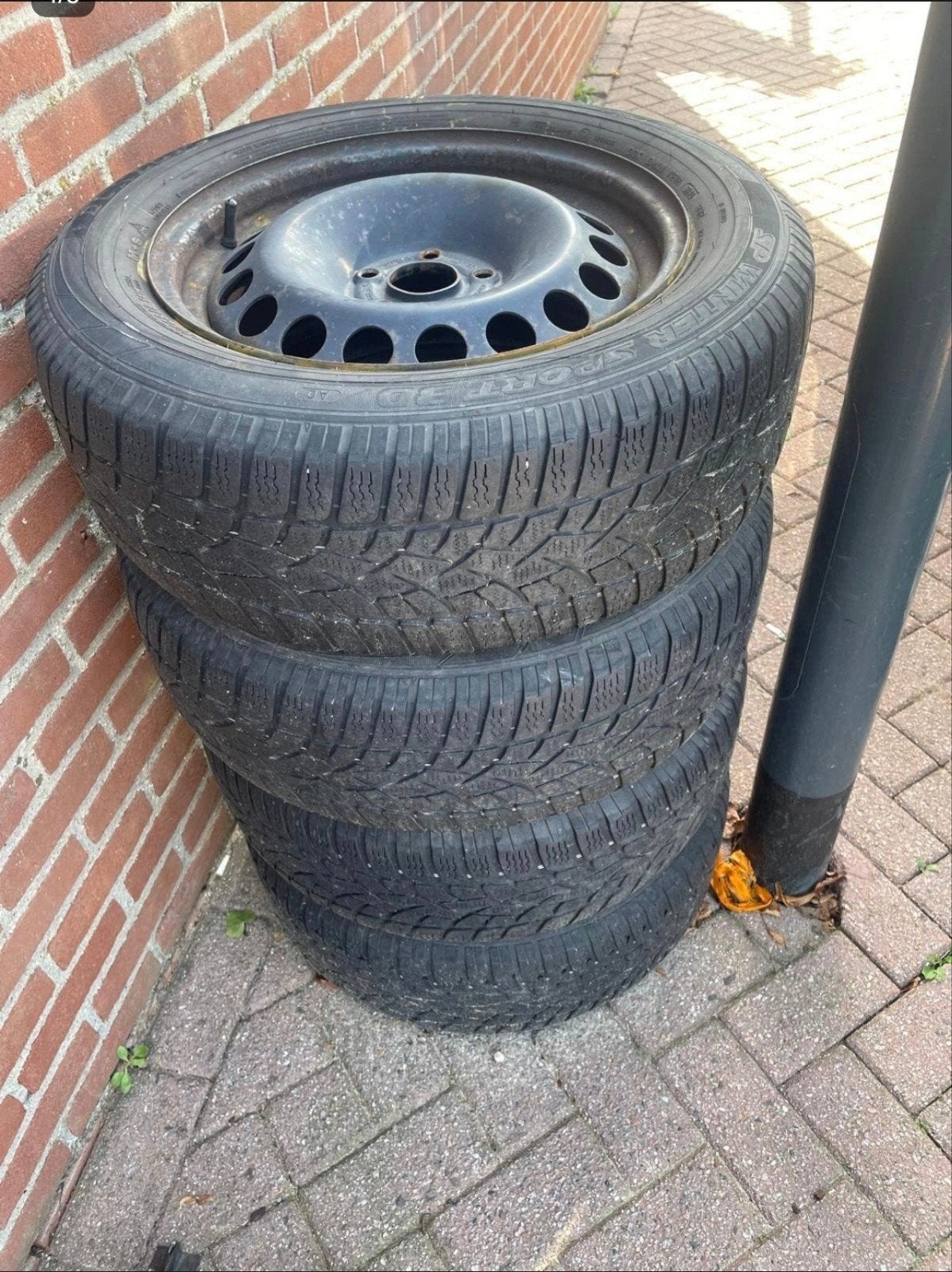 setje staal 5x110, Ophalen