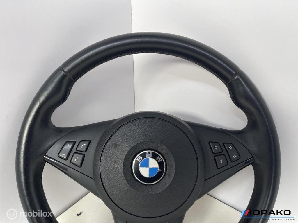 Stuurwiel leder BMW 5 serie E60 E61 - startstop s, Gebruikt, Einsteinlaan 5, rijswijk, Bmw, Ophalen of Verzenden