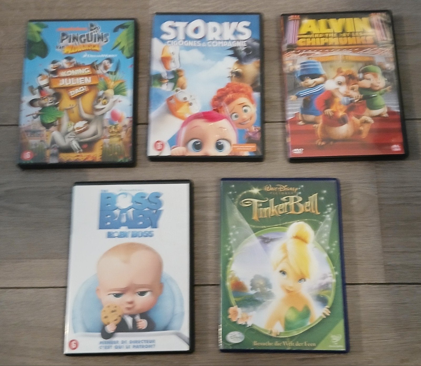 DVD's ook los te koop, Gebruikt, Tekenfilm, Alle leeftijden, Overige soorten
