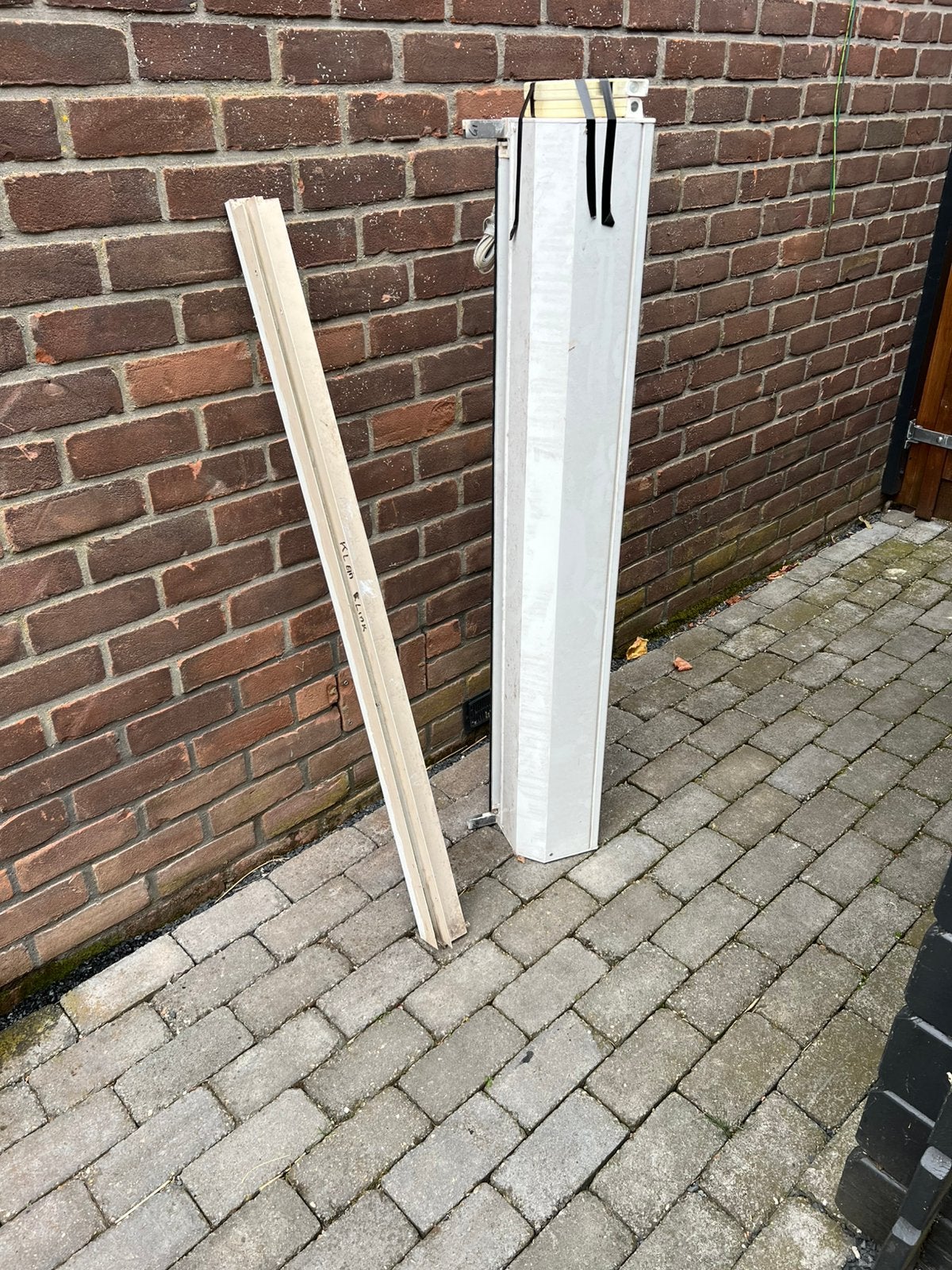 Rolluik wit 1.32 m, Ophalen, Gebruikt, 100 tot 150 cm, Wit