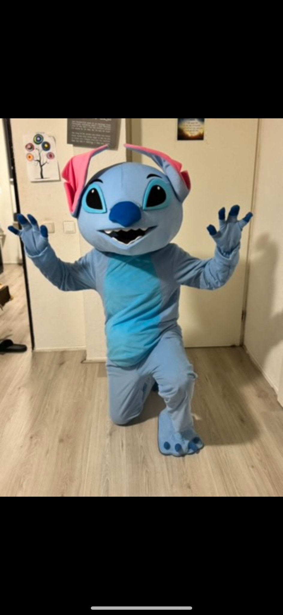 Stitch Mascotte Te Huur - Perfect voor Feestjes!, Ophalen, Gebruikt, Kostuum, Film of Tv
