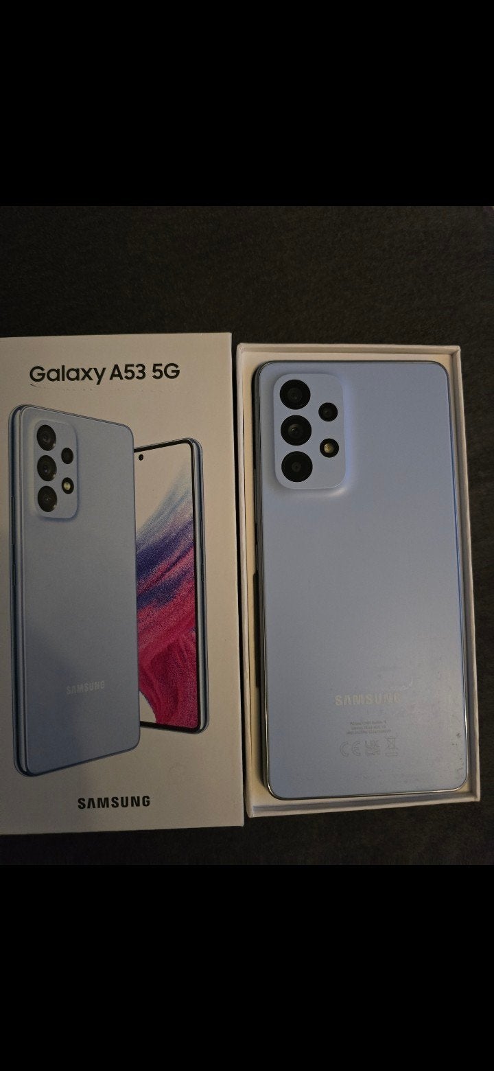 Te Koop/ als nieuw Samsung A53 alles in doos 128gb, Telecommunicatie, Mobiele telefoons | Samsung, Ophalen, Zwart, Zo goed als nieuw