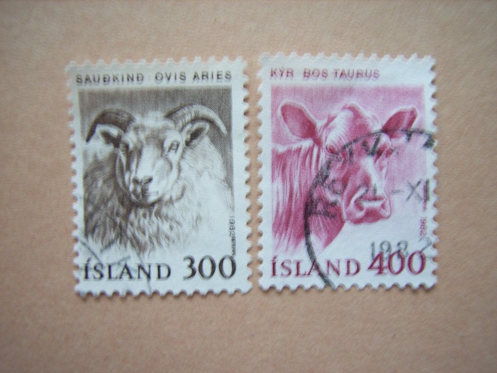 NB  IJsland 580-581, Ophalen of Verzenden, IJsland, Gestempeld