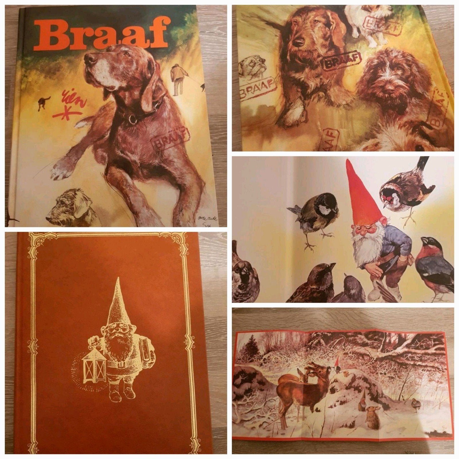Rien Poortvliet 'BRAAF'/ 'LEVEN EN WERKEN VAN DE KABOUTER', Ophalen of Verzenden