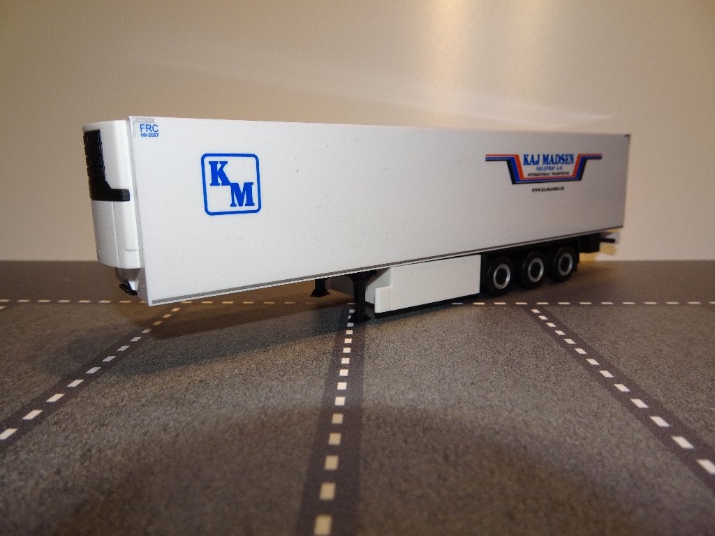 171 herpa koel oplegger kaj madsen denemarken 1:87 truck, Hobby en Vrije tijd, Ophalen of Verzenden, Nieuw, Bus of Vrachtwagen