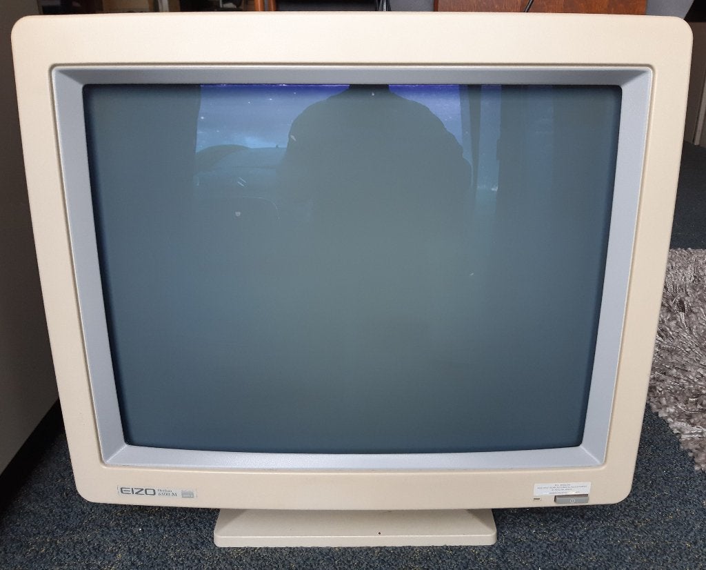 GRATIS: EIZO FlexScan 6500-M 21 inch monochroom monitor, Computers en Software, Ophalen, Gebruikt, Overige typen, Onbekend