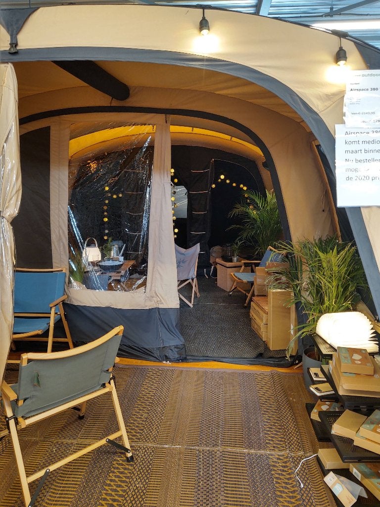 Bardani Airspace 380 tunneltent opblaastent familietent, Caravans en Kamperen, Ophalen of Verzenden, Zo goed als nieuw, Tot en met 5