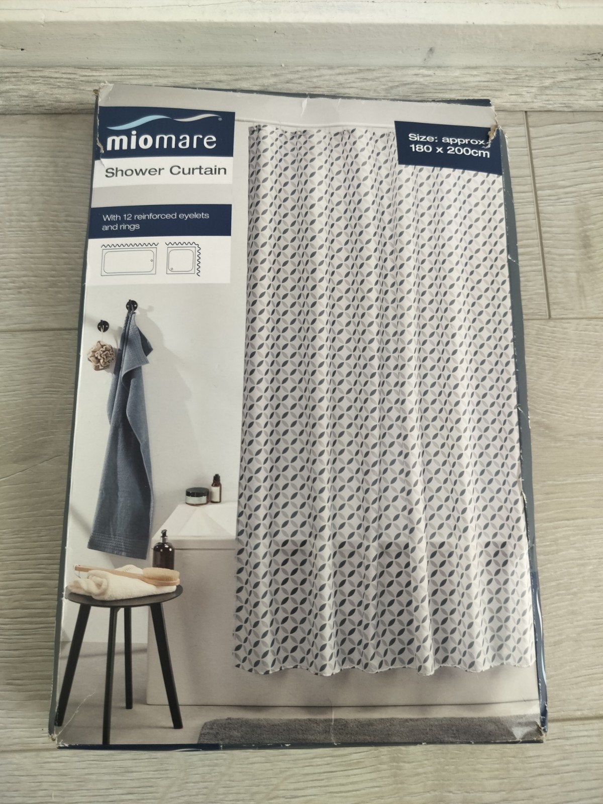 miomare shower curtain nieuw 180×200 cm, Ophalen of Verzenden, Nieuw