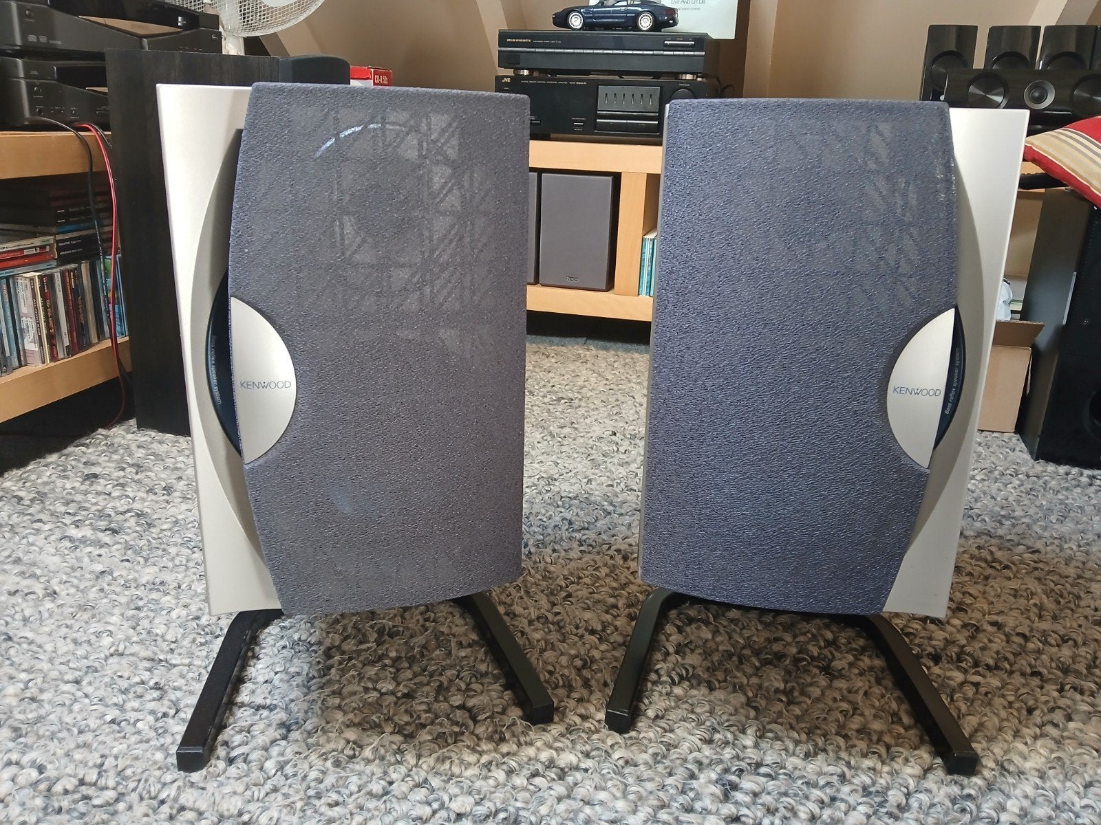 Kenwood LS-NV500 Luidsprekers - 2 x 100W, Audio, Tv en Foto, Luidsprekers, Gebruikt, Ophalen of Verzenden, 60 tot 120 watt, Geschikt voor surround/home cinema