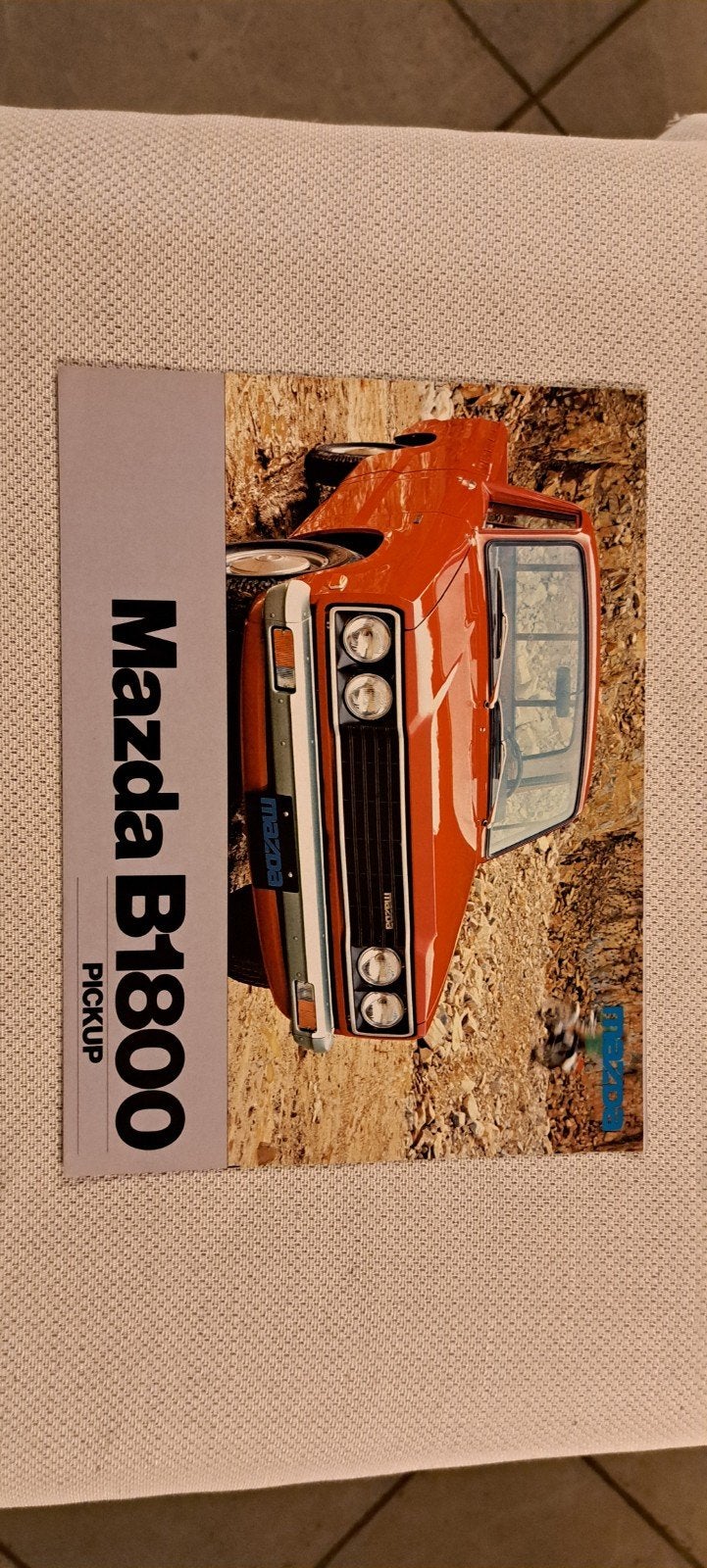 mazda B1800 pick up brochure 1977, Ophalen of Verzenden, Zo goed als nieuw, Mazda