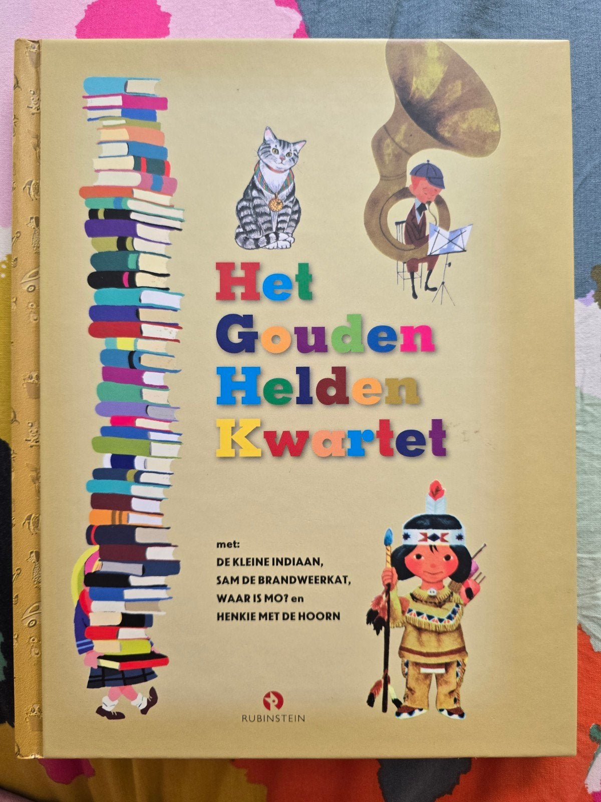 Het Gouden Helden Kwartet - Voorleesboek, Ophalen of Verzenden, Zo goed als nieuw, Diverse auteurs, Fictie algemeen