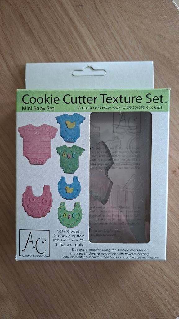 Cookie cutter texture set voor babykoekjes, cupcakes, Ophalen of Verzenden, Zo goed als nieuw, Cupcakes