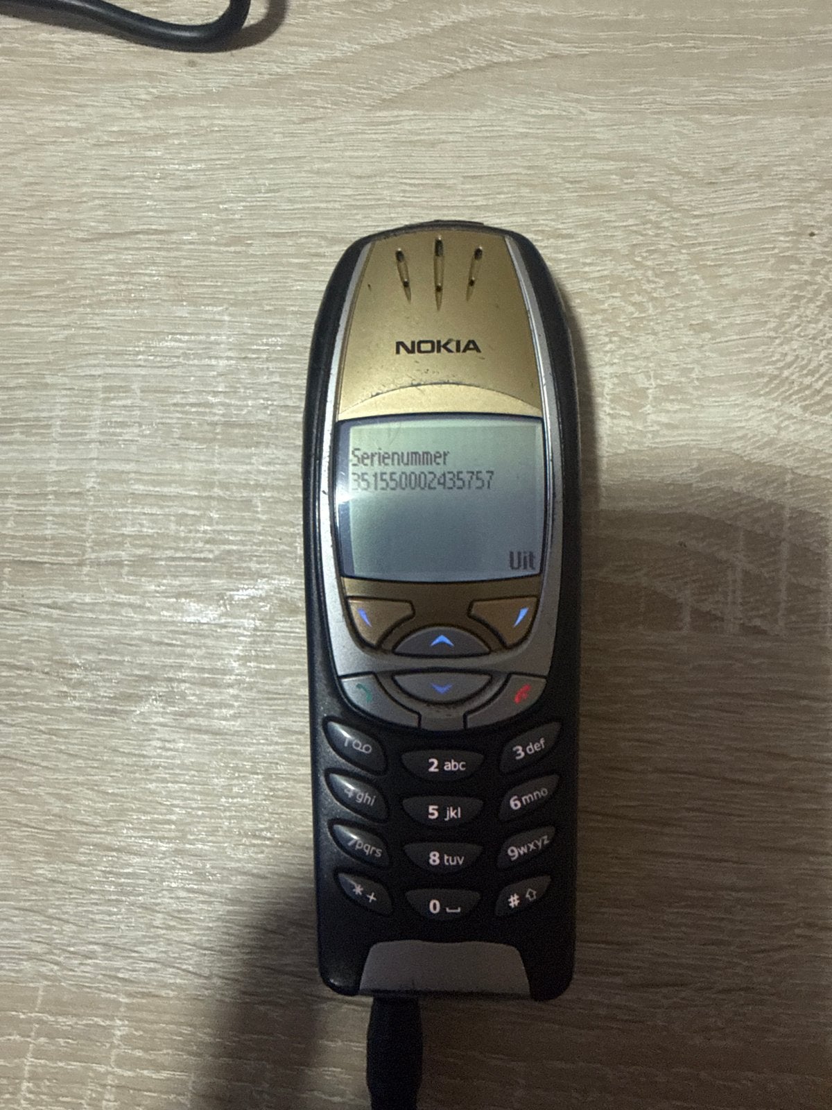 Nokia 6310i Klassieke Telefoon - Zwart/Goud, Telecommunicatie, Gebruikt, Geen camera, Zwart, Fysiek toetsenbord
