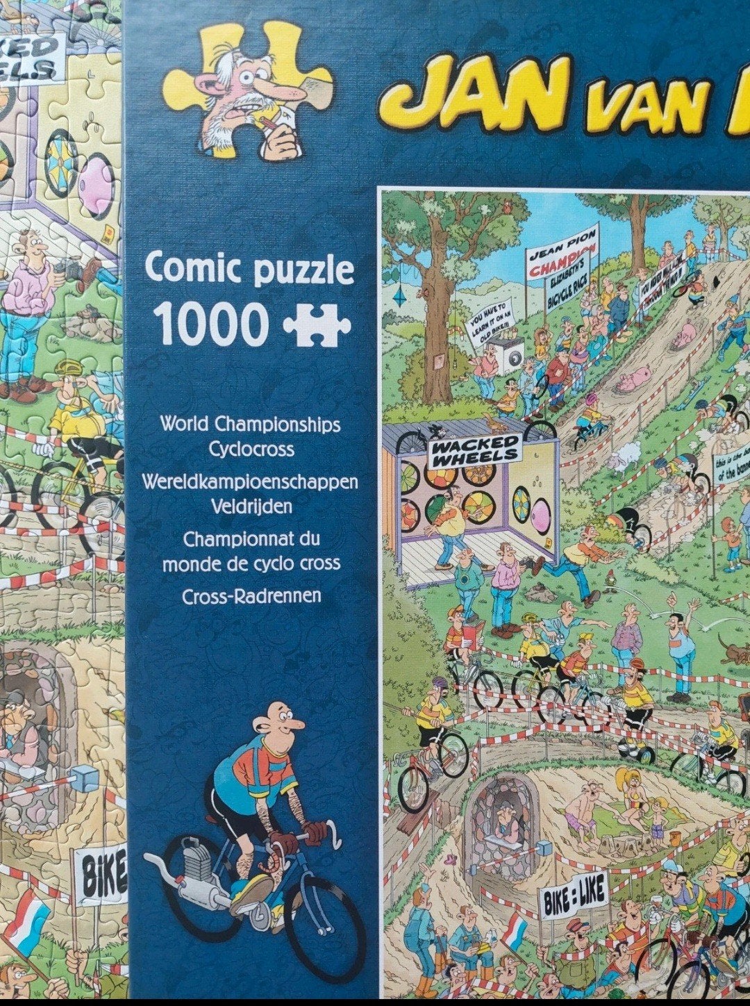 Jan van Haasteren Wereldkampionschappen Veldrijden 1000st, Hobby en Vrije tijd, Ophalen of Verzenden, 500 t/m 1500 stukjes, Zo goed als nieuw