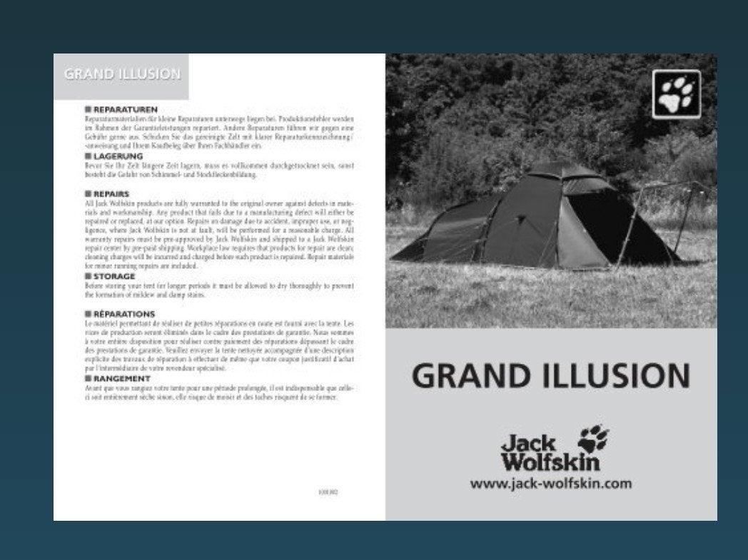 Lichtgewicht 2-persoons tent, donkergroen, Jack Wolfskin, Caravans en Kamperen, Tenten, Ophalen, Gebruikt, Tot en met 2
