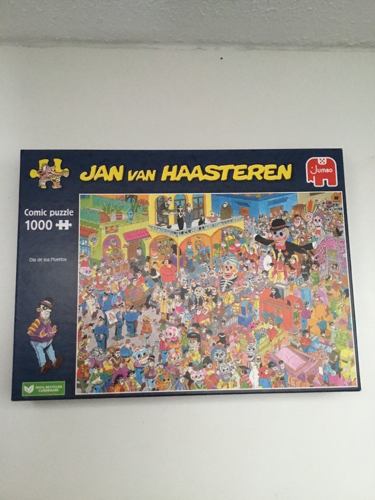 Jan van Haasteren Comic Puzzel - Día de los Muertos 1000 stu, Ophalen of Verzenden, 500 t/m 1500 stukjes, Zo goed als nieuw, Legpuzzel