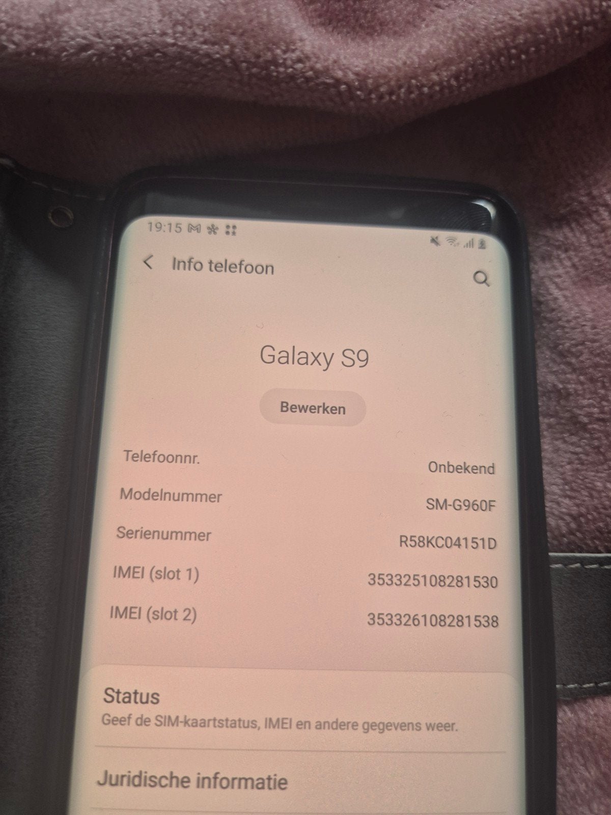 Samsung Galaxy S9 - 64GB - Paars - Zo goed als nieuw, Paars, Touchscreen, Ophalen of Verzenden, Zo goed als nieuw