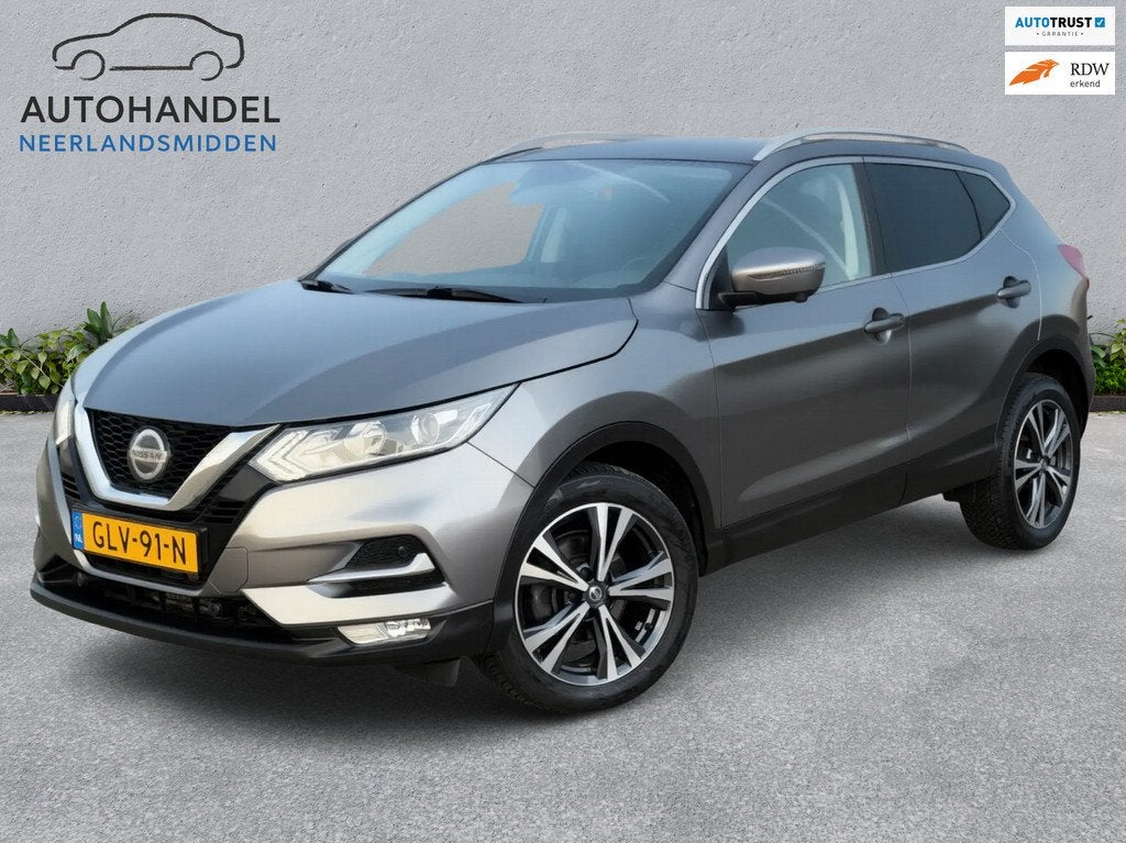 Nissan Qashqai 1.2 N-Connecta navi pano 360 camera, Auto's, Nissan, Gebruikt, 4 cilinders, 116 pk, Leder