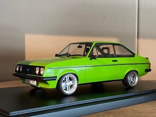 Ford Escort MK II RS 2000 1977 Groen 1-18 Tuning Model, Overige merken, MCG models, Auto, Böttgerstr. 14 65439 Flörsheim GERMANY