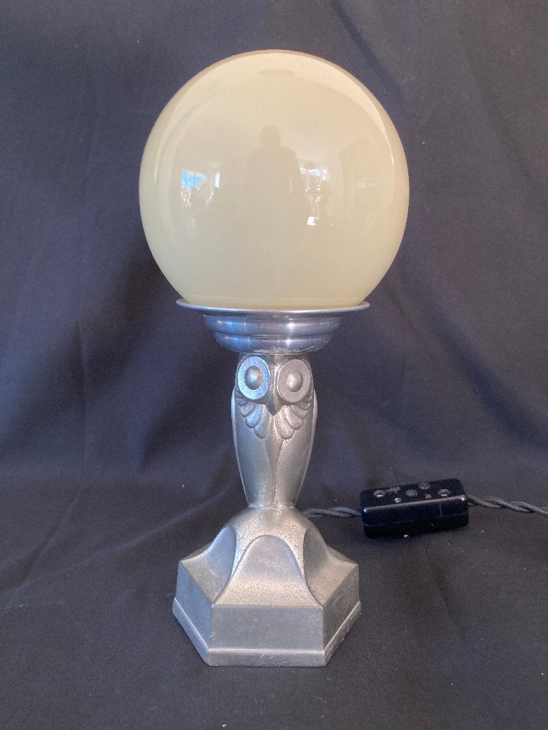 lamp met uil jaren 30 art deco vogel, Ophalen of Verzenden