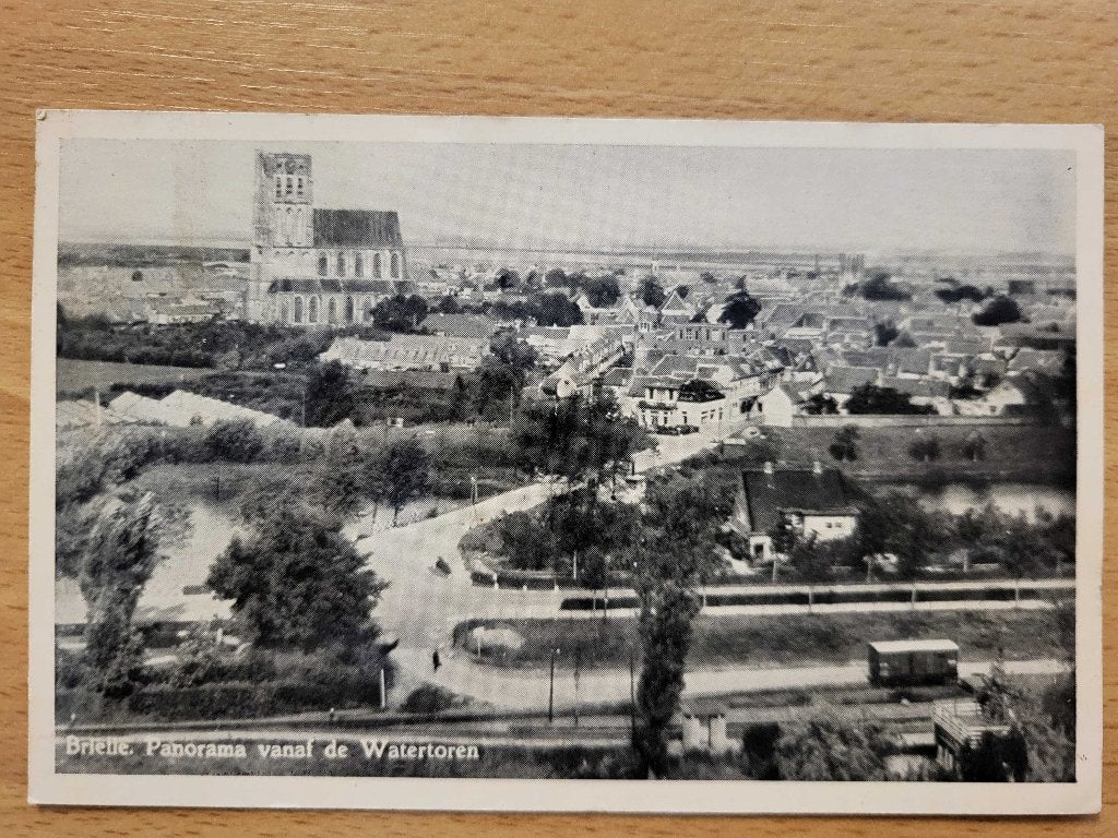 ansicht BRIELLE Watertoren Kerk panorama, Ophalen of Verzenden, Voor 1920, Zuid-Holland