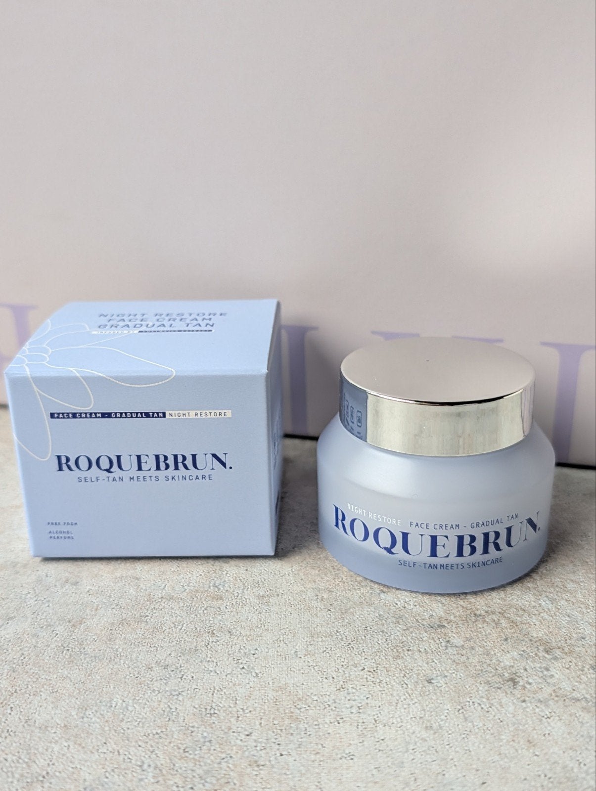 ROQUEBRUN Night Restore Face Cream Gradual Tan, Ophalen of Verzenden, Nieuw, Gehele gezicht