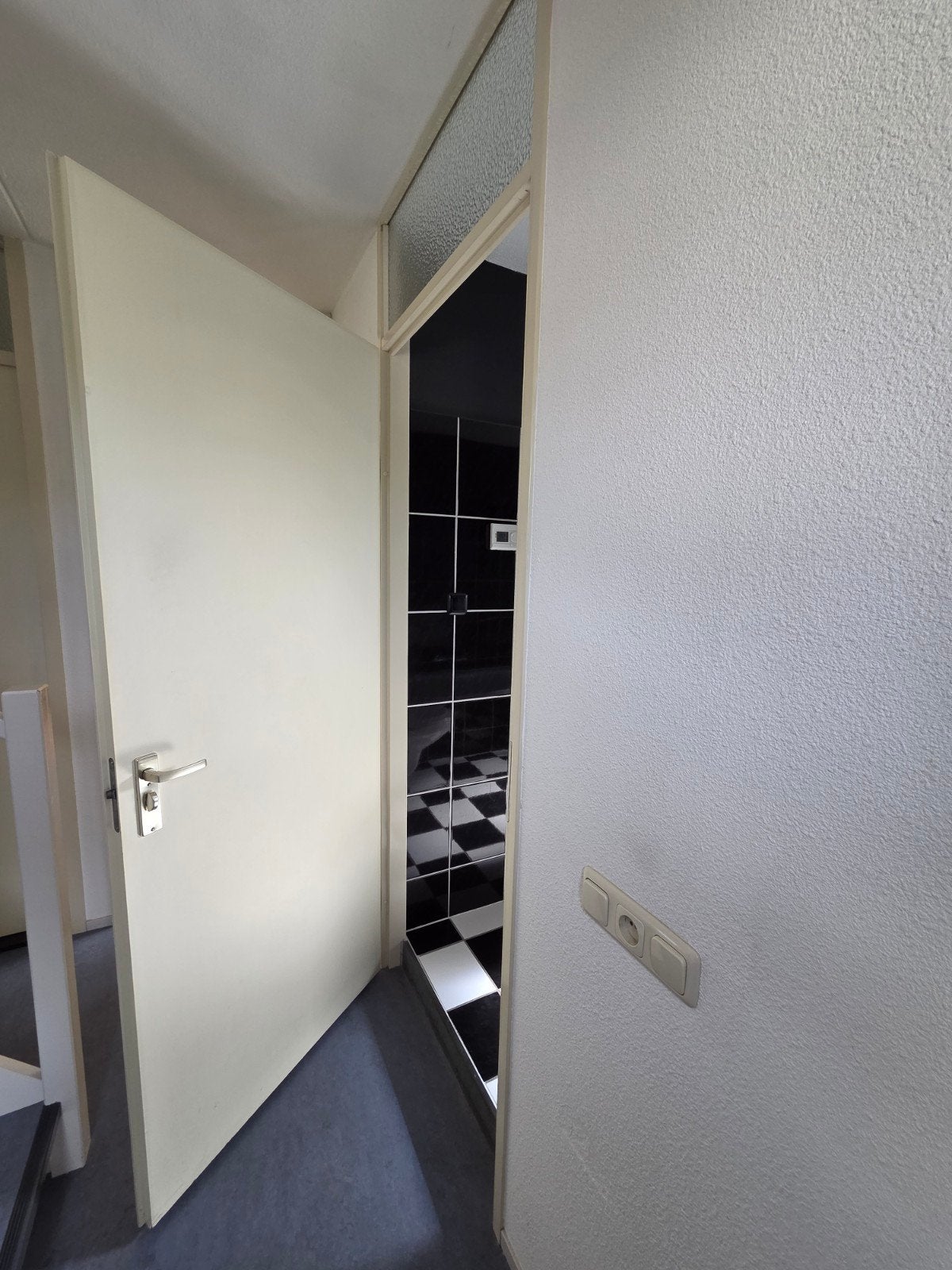 Meerdere binnendeur met bovenlicht en kozijn, Ophalen, Gebruikt, 80 tot 100 cm, Binnendeur