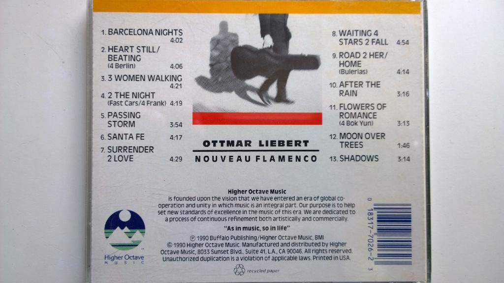 Ottmar Liebert - Nouveau Flamenco, Ophalen of Verzenden, 1980 tot heden, Zo goed als nieuw, Jazz