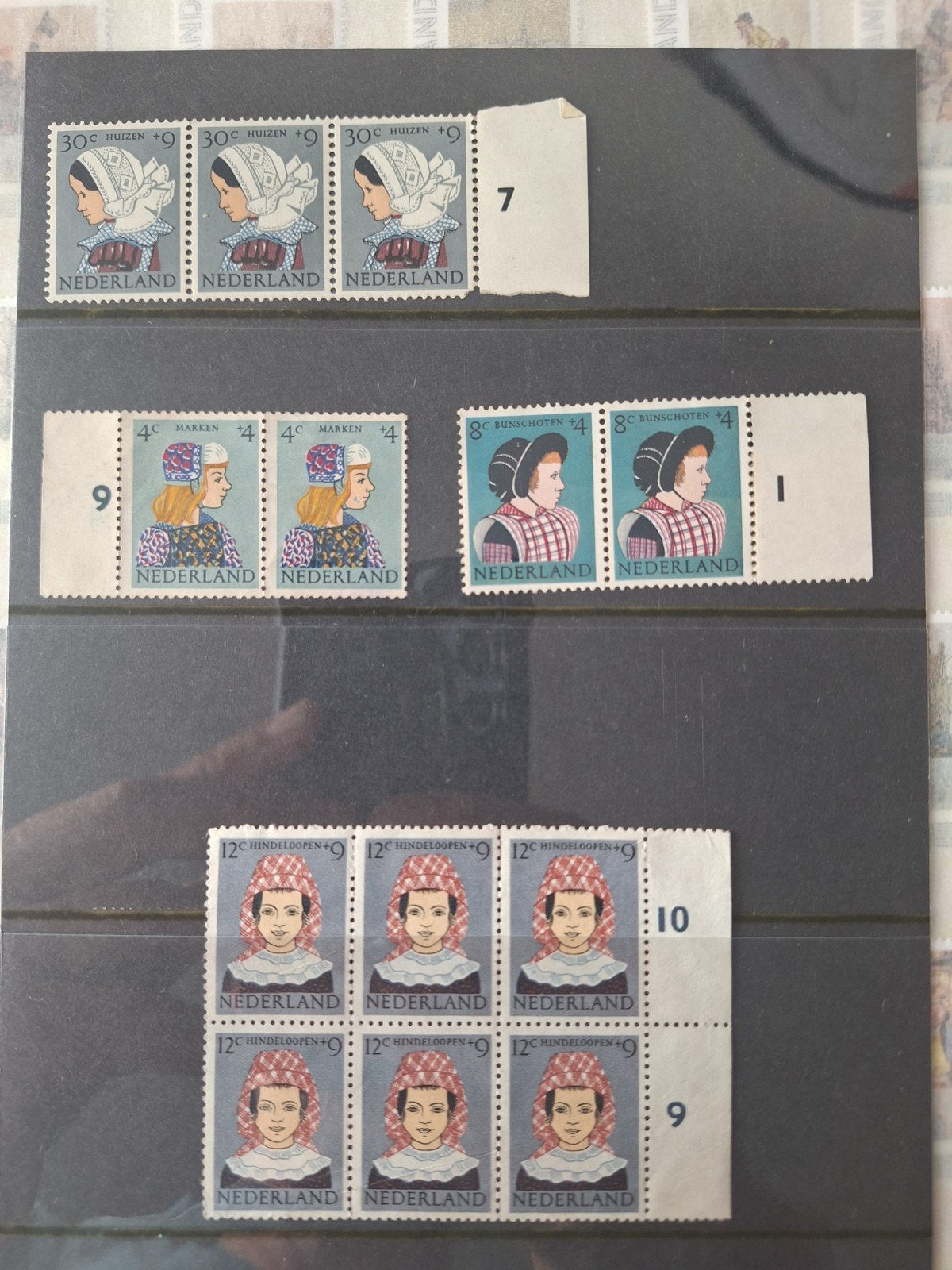 Nederlandse postzegels: Kinderzegels klederdrachten 1960, Postzegels en Munten, Verzenden, Na 1940, Postfris