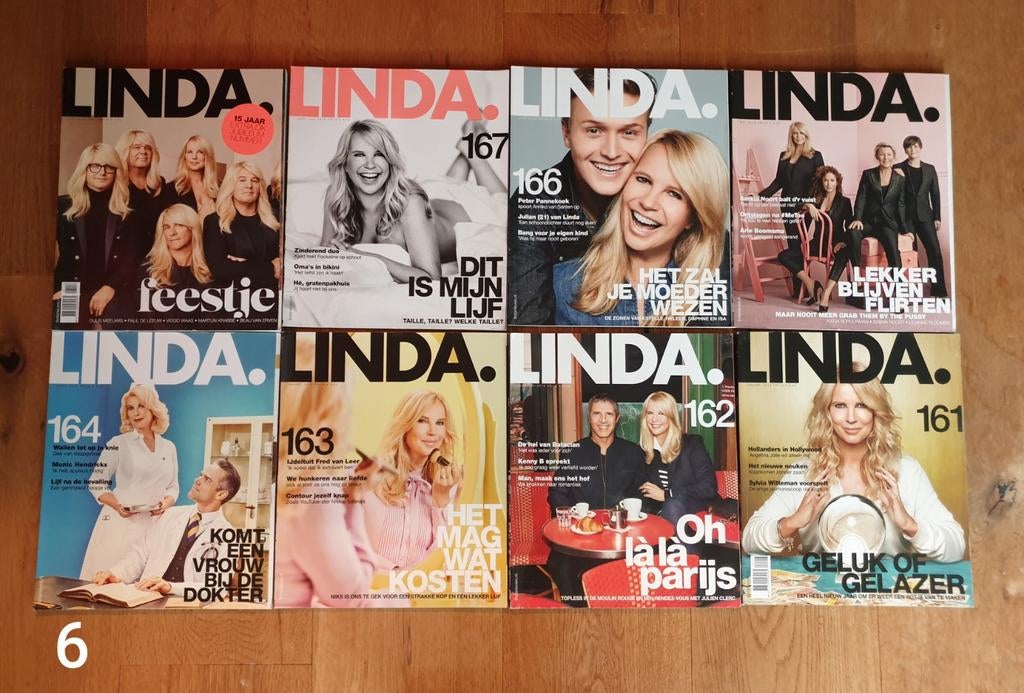 Tijdschriften Linda. Jaargang 2018. 8 Stuks., Boeken, Tijdschriften en Kranten, Ophalen of Verzenden, Gelezen, Damesbladen